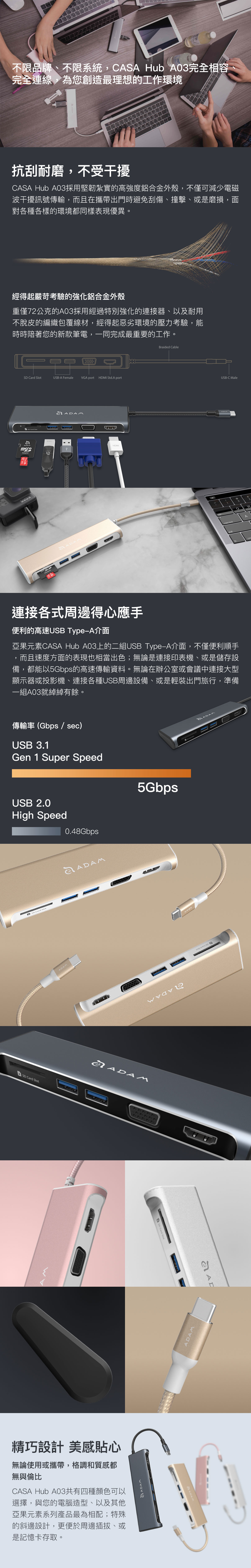 支援HDMI 4K UHD 解析度及VGA 1080p影像顯示