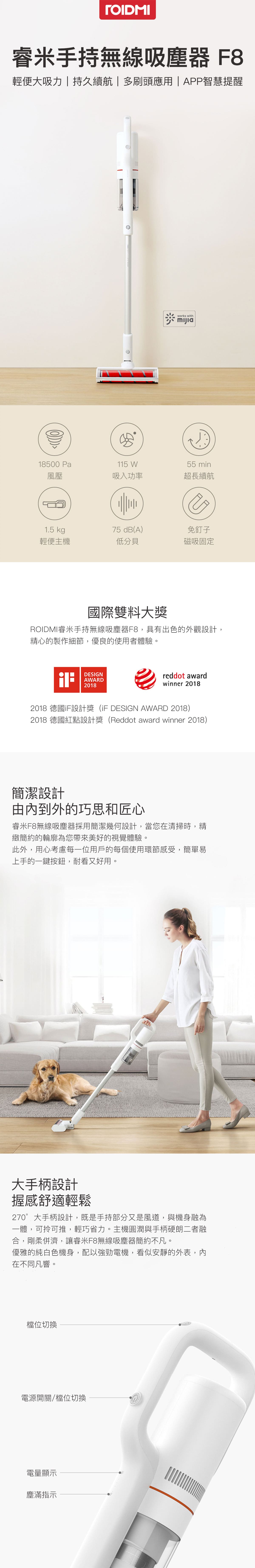 睿米 手持無線吸塵器F8