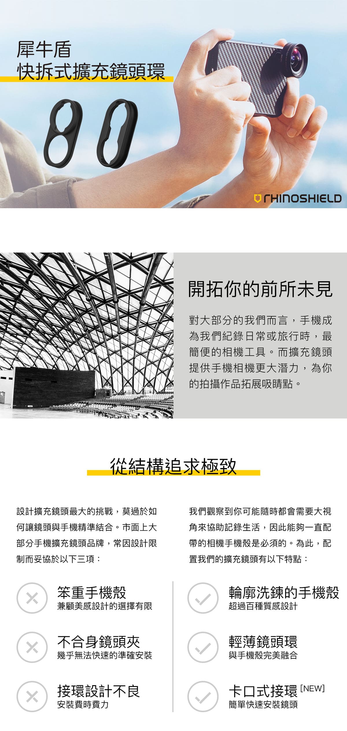 犀牛盾 專用快拆鏡頭環 二代