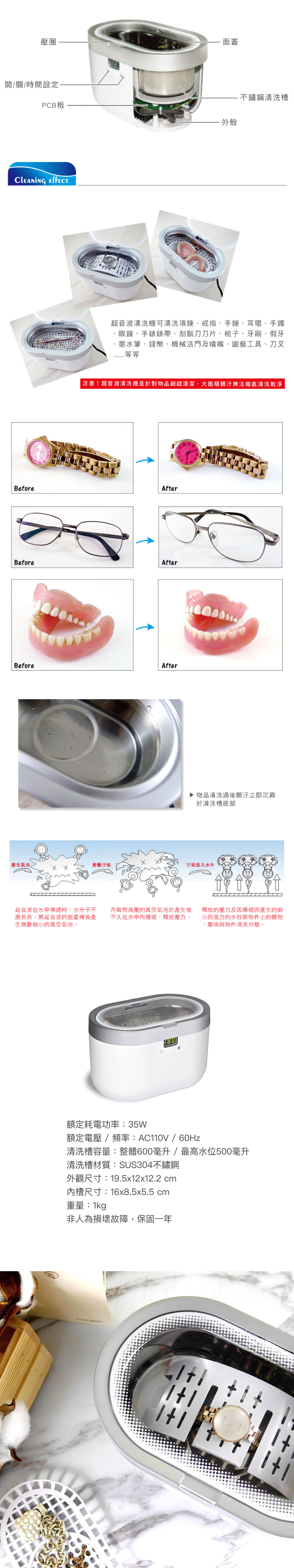 透明面蓋，清洗過程一目了然 