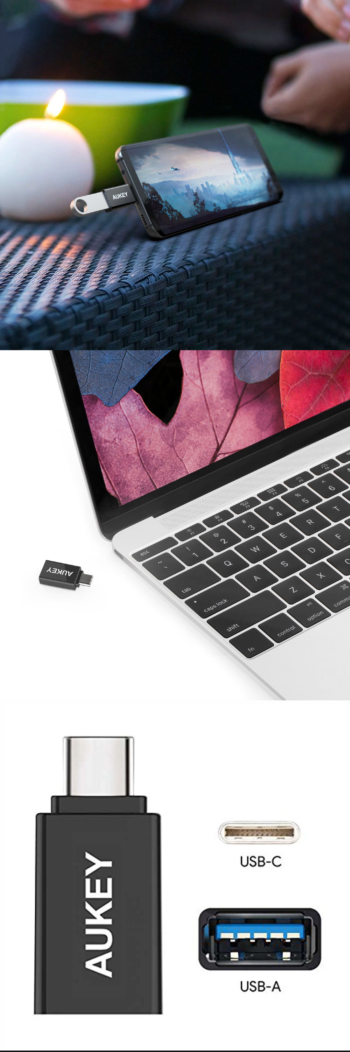 用各式 Type-C to USB 3.0(母) 接孔裝置