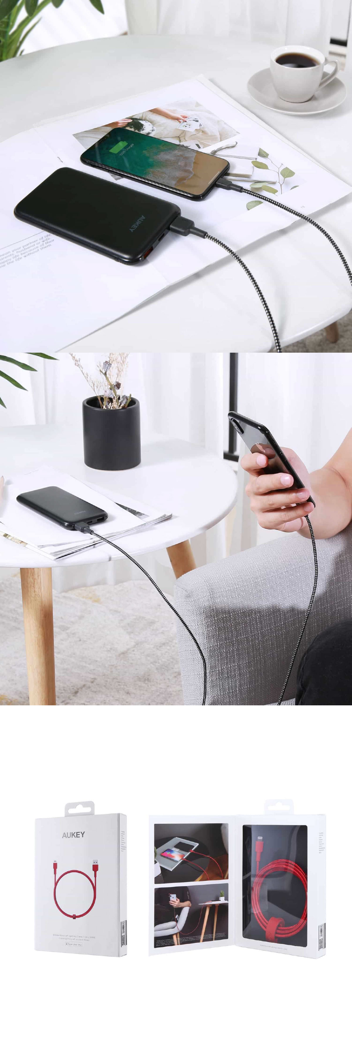 蘋果MFi認證 強度尼龍線編織和護套 耐用抗拉扯