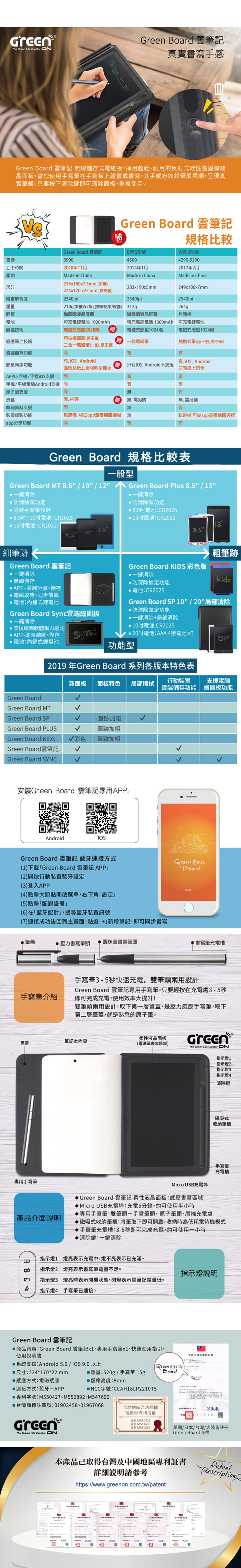 手寫筆3 - 5秒快速充電，雙筆頭兩用設計