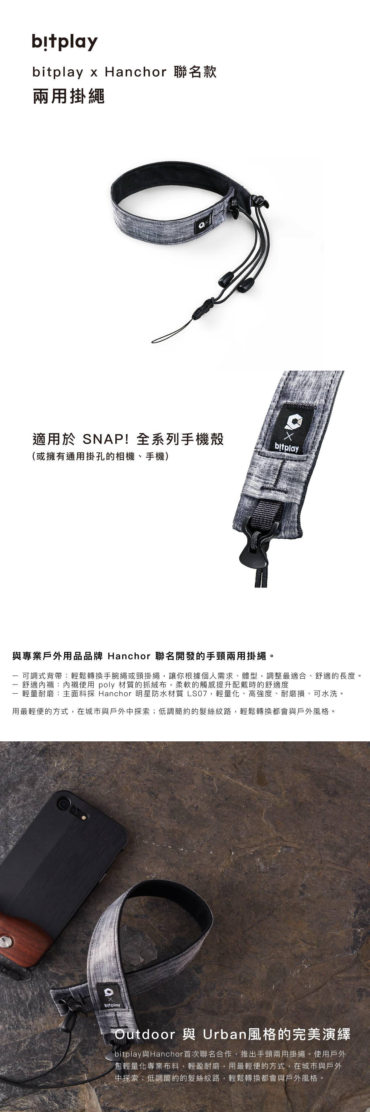 bitplay x Hanchor 兩用掛繩