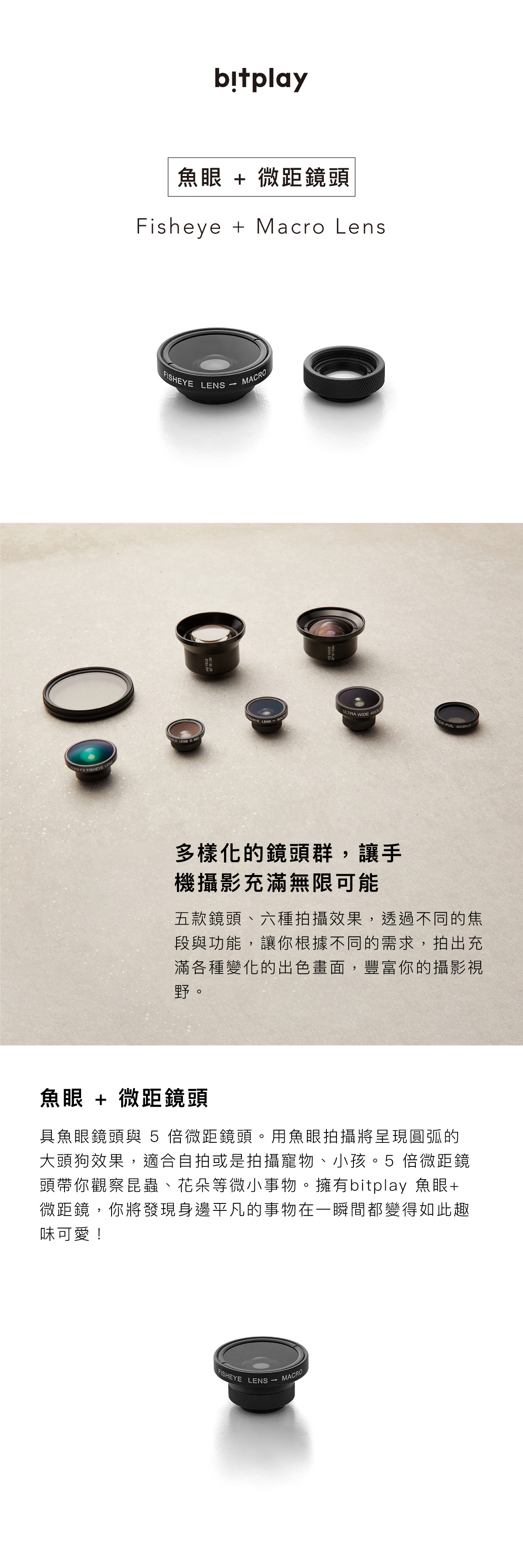 bitplay LENS-魚眼+微距鏡頭