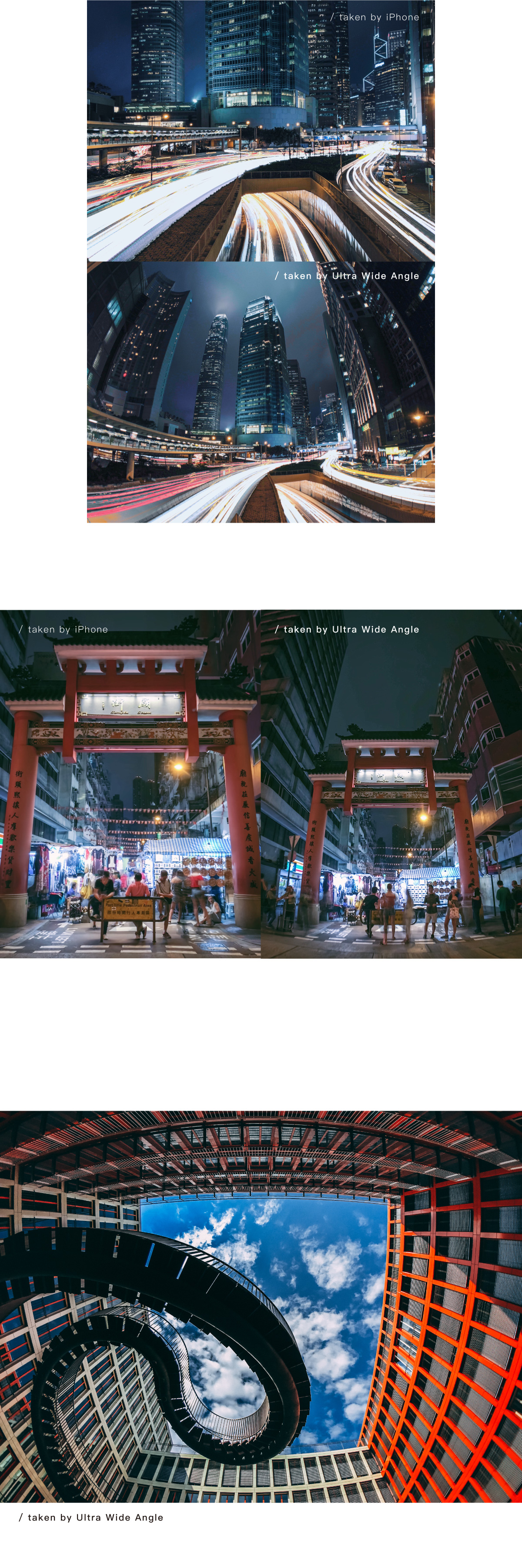 具 3 倍廣度的廣角鏡頭與 6 倍微距鏡頭