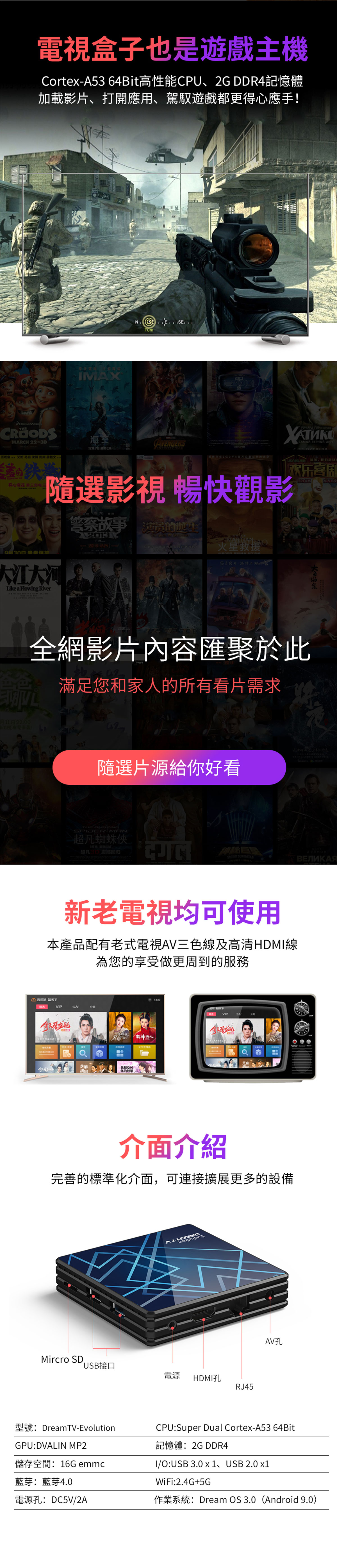 夢想盒子-進化 台灣團隊設計研發 經中華電信CDN傳送 穩定流暢