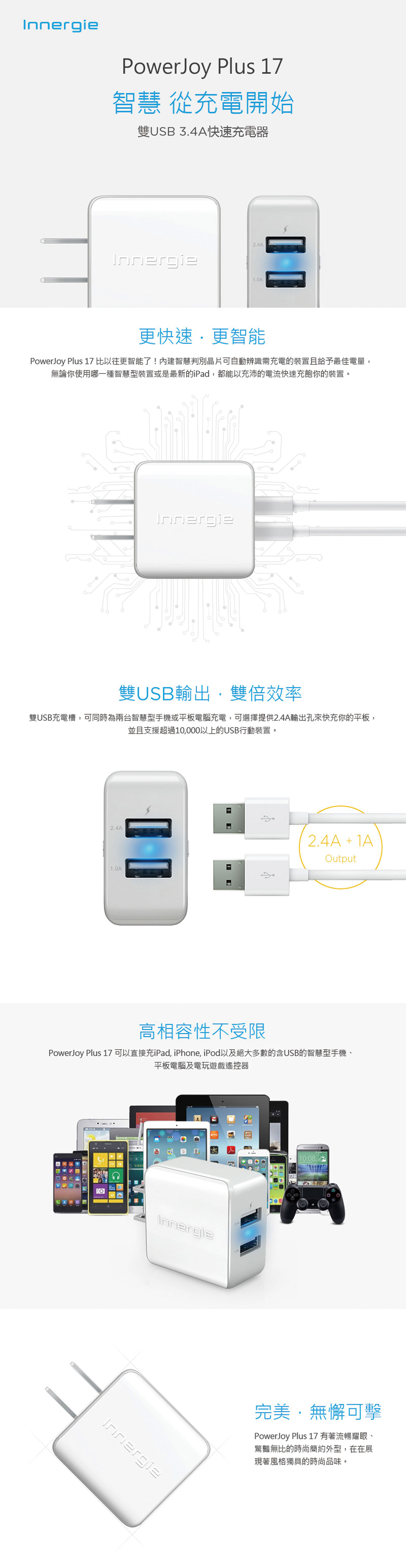 Ravpower 36W QC3.0 雙孔快速充電器